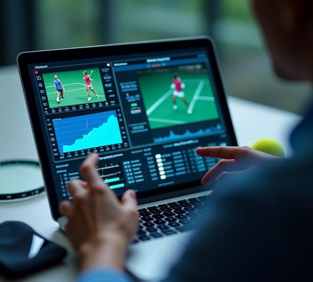 Digitale Tennis Analyse Videoauswertung